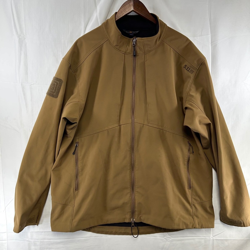 5.11 Tactical Softshell Jacket Mens 2XL Coyote Brown Sierra 78005